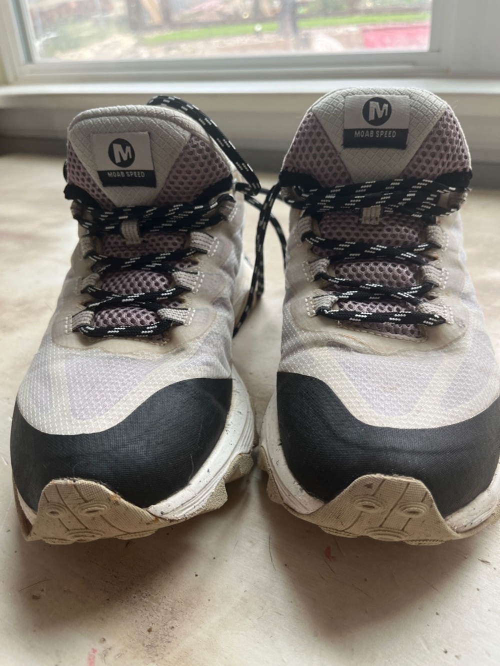 Women’s Merrell Lavender and Black Trail Sneakers
